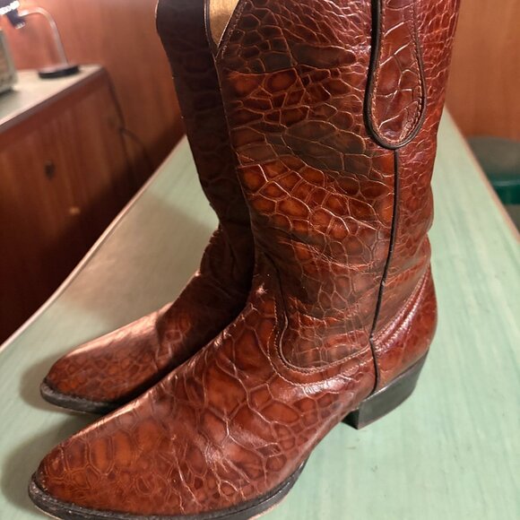 Mens Veari Buitre Alligator Western Mexico Cowboy Boots Mex 27.5 US 8.5 - Picture 1 of 9